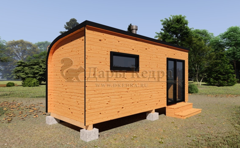 Баня «Парус» из кедра 5х2,2 м